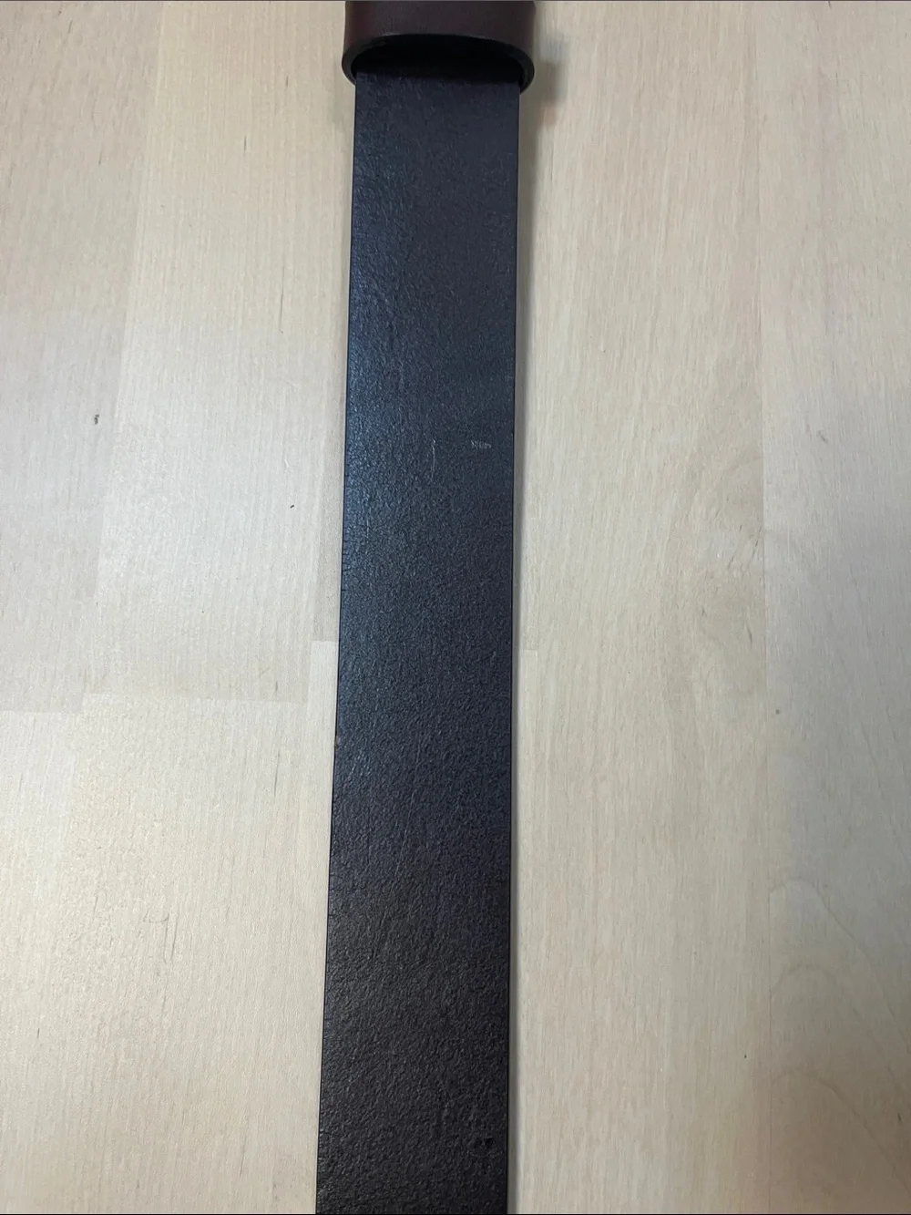 DULUTH Trading Co. Dark Brown Lear Belt w/ Oval Brass Buckle Women’s Large